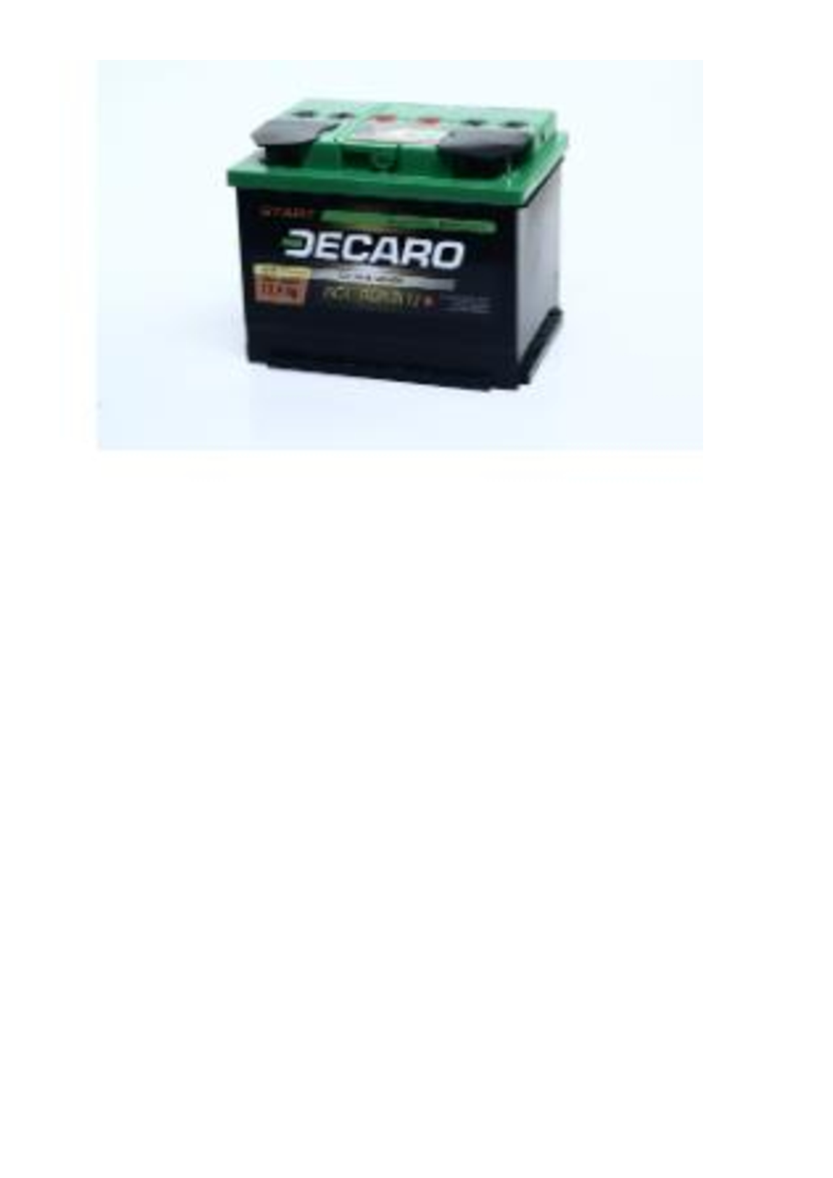 Акумулятор 60Ah-12v DECARO START (242x175x190),L,EN480